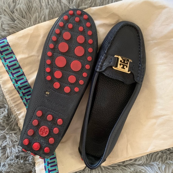 Tory Burch Shoes - TORY BURCH kendrick leather driver shoes